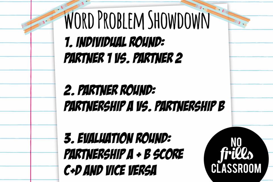 Partnership Power in Math: Word Problem Showdown