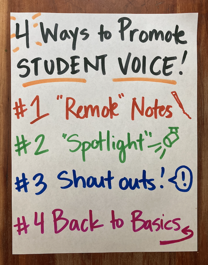 4 (No Frills) Ways to Promote Student Voice in a Remote Setting